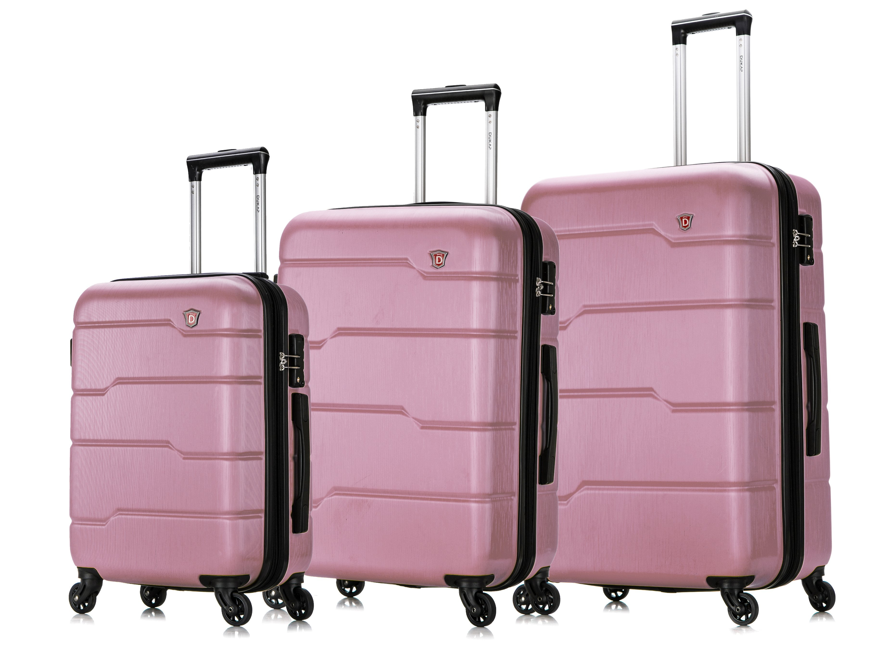 U.S Sand Traveler Cypress Colorful Hardside Spinner Luggage Set 3-Piece 