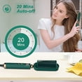 thumbnail image 3 of Fast Heating Hair Straightener Comb - Anion Ceramic Tech with 9 Temp Settings, Anti Scald Hair Brush, KD380K Green, 3 of 8