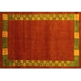 thumbnail image 1 of Ahgly Company Indoor Rectangle Abstract Yellow Contemporary Area Rugs, 2' x 5', 1 of 4