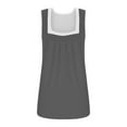 thumbnail image 5 of XuJwPNcy Plus Size Tank Tops for Women Trendy Square Neck Sleeveless Tshirts Summer Loose Pleated Tunic Tops, 5 of 5