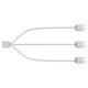 thumbnail image 3 of Adaptador divisor ARGB de 5 V y 3 pines para chasis, conector de memoria, cable de alimentación de interfaz para 1 a tres, 3 of 7
