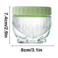 thumbnail image 3 of SLYNSHome Stackable Glass Jars Wetproof Sealed Transparent Kitchen Storage Jar for Snacks Dried Fruit with Air-Tight Lid Space-Saving - S, 3 of 7