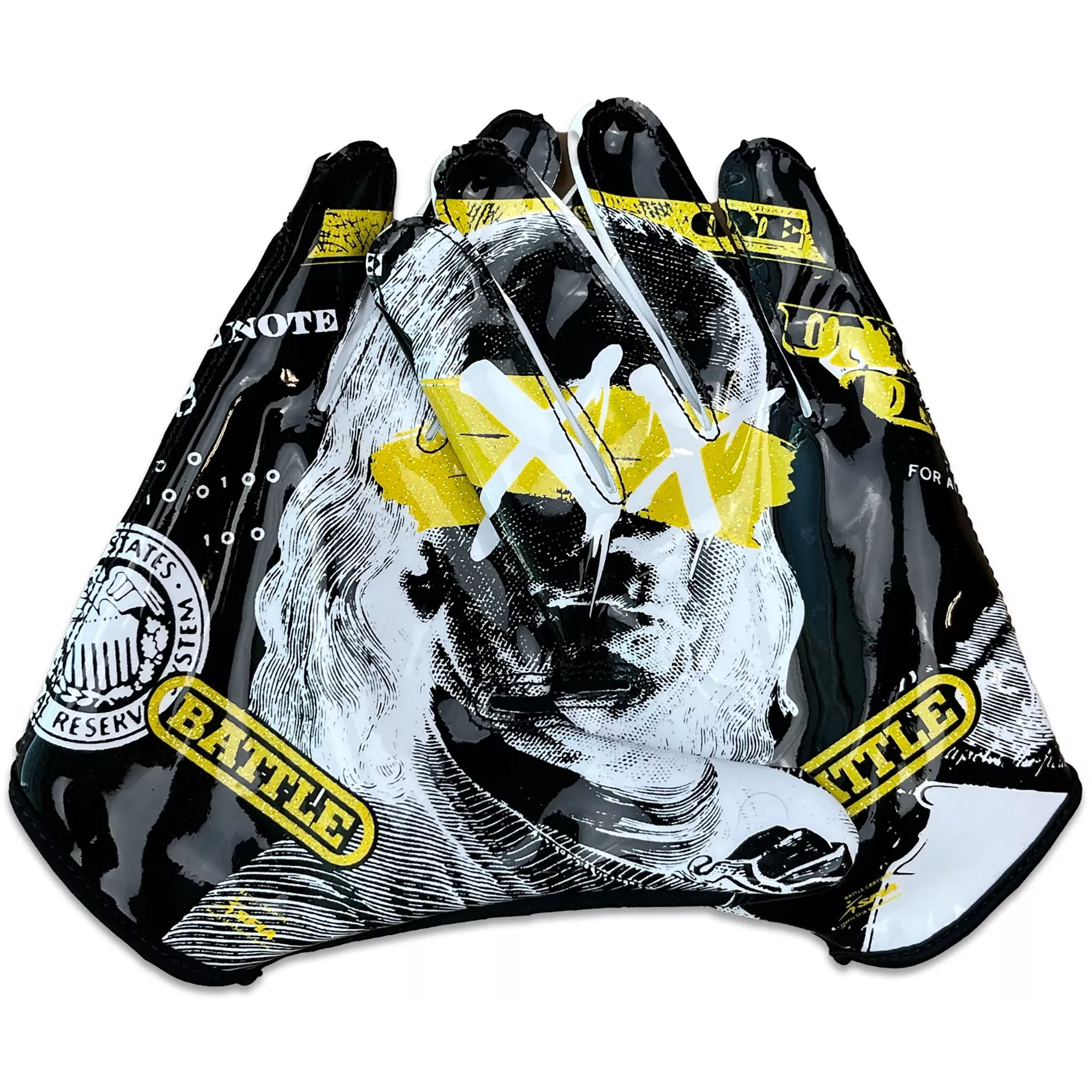 Battle Sports - "Benjamin XX" Battle Doom Speed Football Receiver Gloves - Small