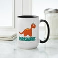 thumbnail image 4 of CafePress - Papasaurus - 15 oz Ceramic Large White Novelty Mug, 4 of 4