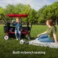 thumbnail image 6 of Radio Flyer All-Terrain Kid & Cargo Push Folding Wagon, Air Tires, 6 of 18