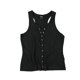 thumbnail image 1 of Hurley Womens Snap Front Racerback Tank Top blk XS, 1 of 2