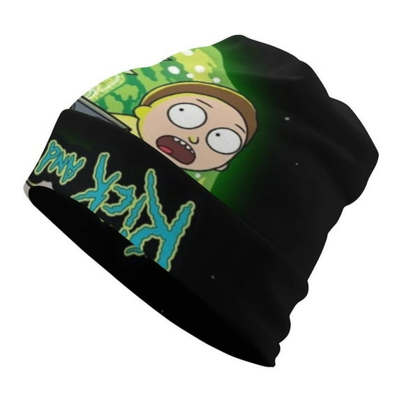 Rick And Morty Unisex Beanie Hats Cuffed Skull Cap Fall Winter Warm Hat Pullover Cap Leisure Cap for Women Men