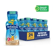 PediaSure Grow & Gain with Immune Support, 7g Protein, S’mores, 8-fl-oz Bottle, 24 Shakes