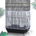 thumbnail image 4 of Universal Birdcage Cover Seed Catcher Mesh Parrot Cage Skirt- White (not Include Birdcage), 4 of 4