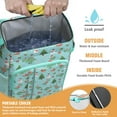 thumbnail image 2 of Travel Cooler Bag - Blue Christmas Dinosaurs Snowmen Pattern Camping Beer Cooler Backpack with Bottle Opener- Waterproof Insulated Picnic Backpacks - Cooler Bag for Beach, 2 of 6