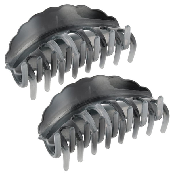 2 Unids / Pack de Pinzas de cabellero de Plástico Florales Grandes para Mujer, Accesorio de Decoración para , 10 Verde