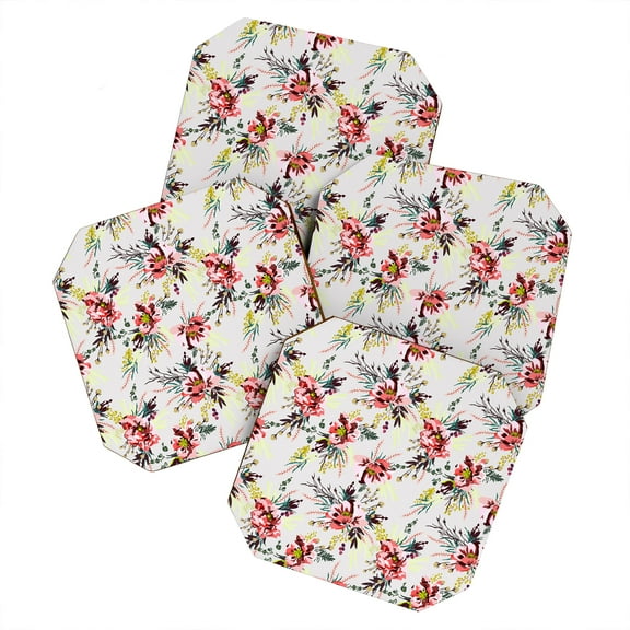 Society6 Holli Zollinger Poppy Wild Set of 4 Coasters