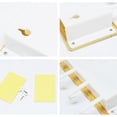 thumbnail image 5 of Organizador de sobres para correo de entrada con 5 ganchos para llaves, montado en la pared, de madera rústica Gancho blanco, 5 of 5