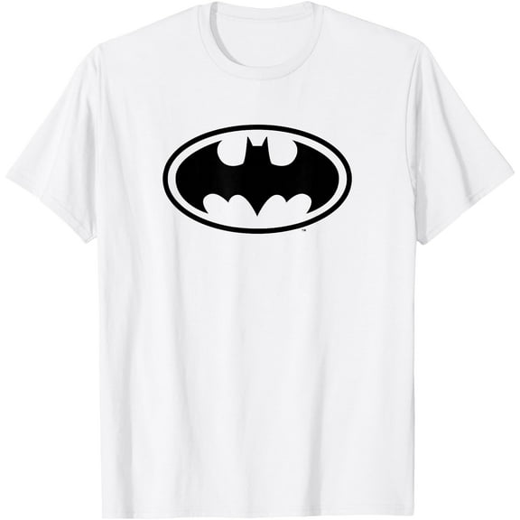 Batman Classic Large Logo DTG Print Unisex T-Shirt