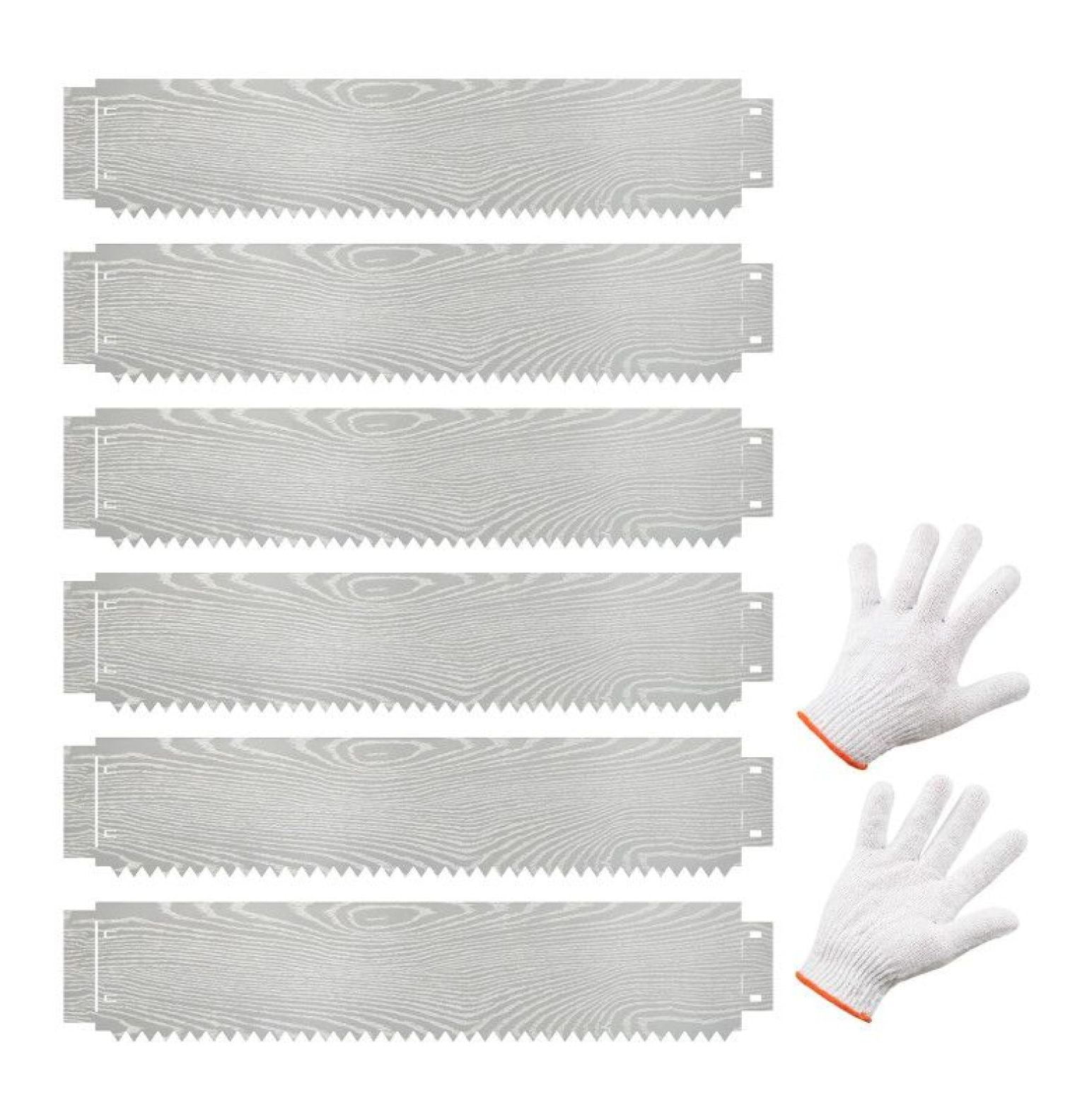 FASCK 6-Pack 20FT Galvanized Metal Landscape Edging, Lawn Garden Border for Yard Flower Bed Design