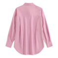 thumbnail image 3 of Silk Blouses Womens Down Shirts For Women Long Sleeve Dress Shirt Collared Blouse Tops Tunics,Pink Women Blending Shirts XL, 3 of 9