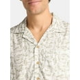thumbnail image 4 of George Men's Relaxed Fit Viscose Camp Shirt, Sizes S-3XL, 4 of 5