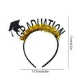 thumbnail image 3 of Grad Gifts! Boovnll Graduation Cap Headband - 2025 Tassels Grad Cap Flowers Headband Grad Cap Headband for School Graduations Party, Graduation Gifts, Graduation Decorations 2025, 3 of 6