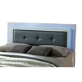 thumbnail image 4 of Furniture of America Acrysta Bedroom Set, 1 Eastern King Bed, 1 Nightstand, Glossy White, 4 of 6