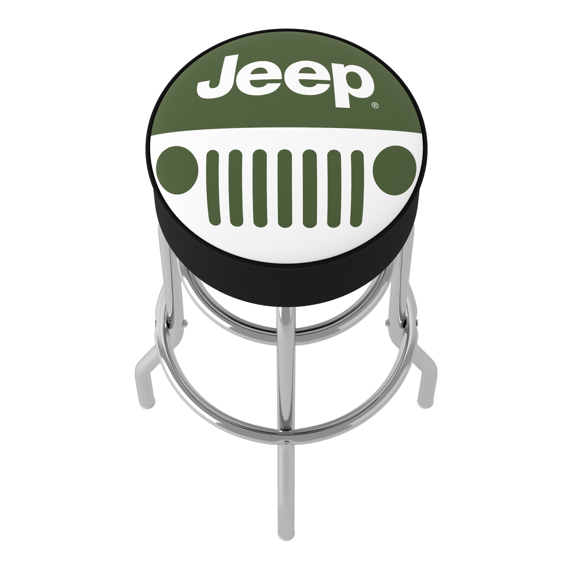 Trademark Gameroom Jeep Grille 2 Bar Stool with Padded Seat