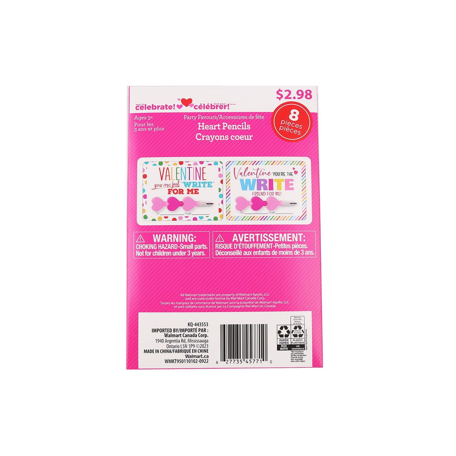 8 HEART PENCILS
