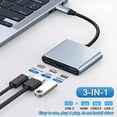 thumbnail image 2 of USB C to HDMI Multiport Adapter, USB C Hub, USB C to USB Adapter with 4K HDMI+ USB 3.0 5Gbps + 100W Power Delivery, USB C Dongle for iPhone 15, Samsung, MacBook, iPad pro,Chromebook, Dell, More, 2 of 7