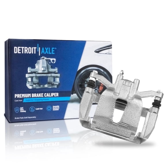 Detroit Axle - Rear Left Brake Caliper for 2012-2016 2018-2020 Ford F-150 2012-2018 Lobo, Driver Side Disc Brake Caliper with Bracket 2013 2014 2015 replacement