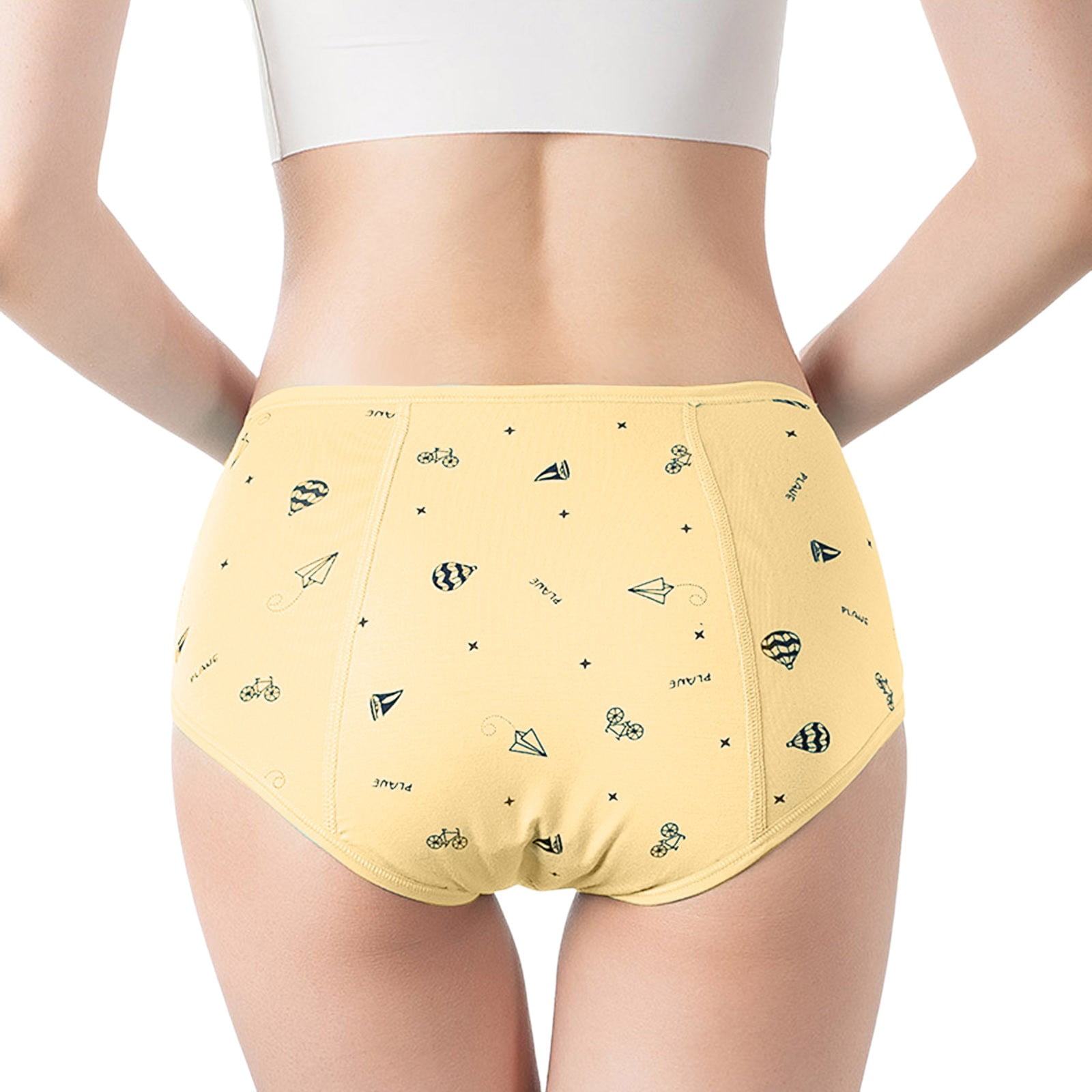 SRZYMJ Girls Period Underwear for Teens, Leakproof Menstrual Safety Panties, Heavy Flow Absorbent Period Briefs for Pre-teen Girls