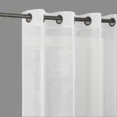 thumbnail image 4 of Gorgeous Home Linen Solid Sheer Grommet Top Curtain Panels, 55" x 84", 2-Pack Brown, 4 of 5