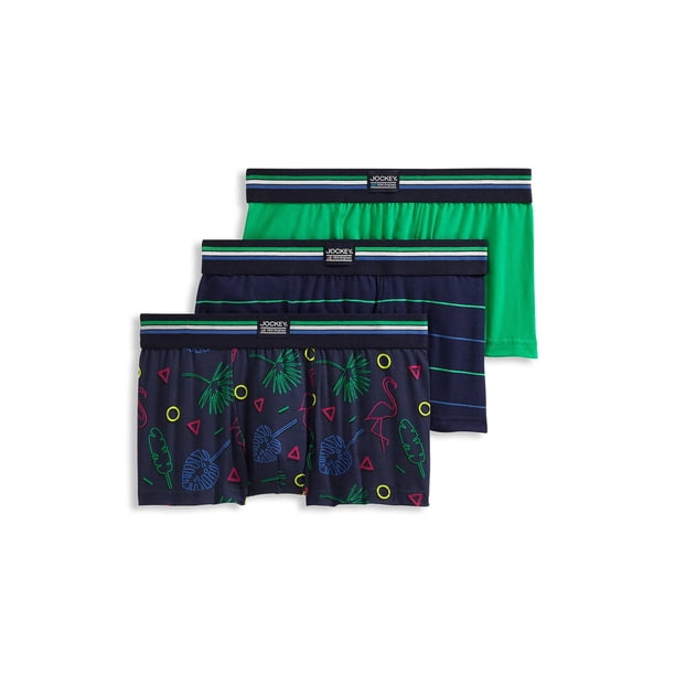 Jockey Men USA Originals Cotton Stretch 2.5" Trunk 3 Pack