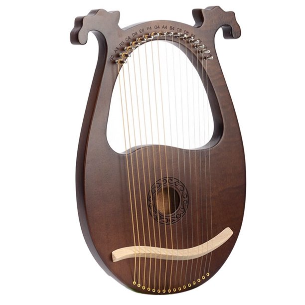 Lyre Harp, 16 String Mahogany Body String Instrument Body Instrument
