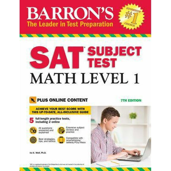 Pre-Owned SAT Subject Test: Math Level 1 with Online Tests (Paperback) 1438011334 9781438011332