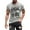 Grey, variant on PMUYBHF Graphic Tees Men Streetwear 90S Men's Fashion Star Themed Printed Short Sleeved Casual and Comfortable T Shirt Tee Shirts Mens Graphic Men's Dress Shirts Short Sleeve Button Down Collar