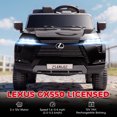 thumbnail image 4 of Qaba Licensed Lexus GX550 Electric Car, 12V Ride On Toy with 2-Seater Black, 4 of 10
