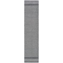 SAFAVIEH Kilim Kadri Geometric Cotton Runner Rug, Black/Ivory, 2'3" x 9'