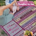 thumbnail image 6 of Daughter in Law Gifts, Gifts for Daughter in Law, to My Daughter-in-Law Blanket, Birthday Gift for Daughter in Law, Birthday, Valentine''s, Anniversary, Wedding Day, Flannel Throw Blankets 60"X50", 6 of 6