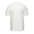 thumbnail image 5 of JINMGG Womens Plus Size $5 Men's Baggy Cotton and Linen Solid Short Sleeve V-Neck T-Shirts Tops Blouse White L, 5 of 5