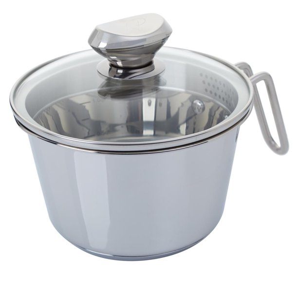 Wolfgang Puck 6Cup Stainless Steel Pot with Colander Lid Model 696792