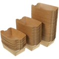 thumbnail image 4 of 100pcs Disposable Kraft Paper Food Box Fried Food Container Snack Containers, 4 of 4