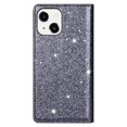 thumbnail image 4 of SaniMore Magnetic Flip Wallet Case for iPhone 14 Plus 6.7", PU Leather Ultra-Thin Glitter Cover Buil-in Card Slot & Kickstand Shockproof Protective Shell for iPhone 14 Plus, Gray, 4 of 8