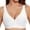 White, variant on MDUKONU Wireless Bra for Women V Comfort Wirefree T-Shirt Bra Full Coverage Support Seamless Everyday Bralettes Size: L Pink