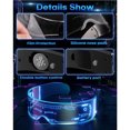 thumbnail image 4 of LED Glasses - Glowing Cyberpunk Futuristic Neon Rave DJ Glasses, 4 of 5