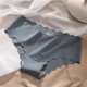 thumbnail image 2 of Gibobby Pantaletas Invisibles para mujer Ropa interior sin rastro de cintura de seda de hielo para mujer(Gris,M), 2 of 3