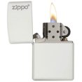 thumbnail image 3 of Encendedor de bolsillo Zippo 214ZL con logotipo blanco mate, 3 of 7