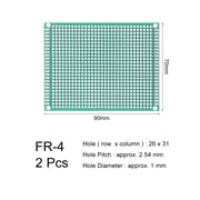 7x9cm Double Sided Universal Printed Circuit Board for DIY Soldering 2Pcs