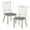 White, variant on Pemberly Row Pine Wood Dining Room Side Chair in Antique White (Set of 2)