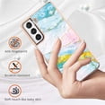 thumbnail image 2 of Compatible with Samsung Galaxy S21 FE Case, Galaxy S21 FE Case Ultra Slim Marble Luxury Glossy Rubber Durable Shockproof Protective Phone Case for Samsung Galaxy S21 FE Marble Colorful YBT, 2 of 10