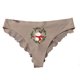 thumbnail image 1 of Gibobby Ropa interior bikini elástica para mujer Ropa interior encaje algodón transpirable con estampado seda navideña para mujer （Camello， S), 1 of 4