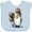 AE-Light Blue, variant on Inktastic Tricolor Papillon Boys or Girls Baby Bib