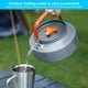 thumbnail image 5 of Hervidor de agua portátil para exteriores de alúmina dura | Tetera de aluminio de 1.1L con mango plegable resistente al calor | Ligero y duradero para acampar y uso al aire libre | Naranja |, 5 of 7